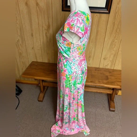 Lilly Pulitzer Breanna Maxi Dress in Paradise Found Floral Print Size M - Picture 6 of 11